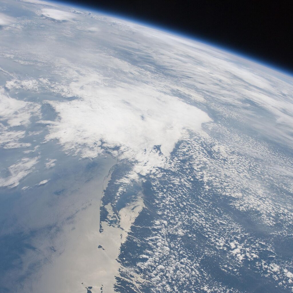 The Earth's atmosphere, as seen from space.