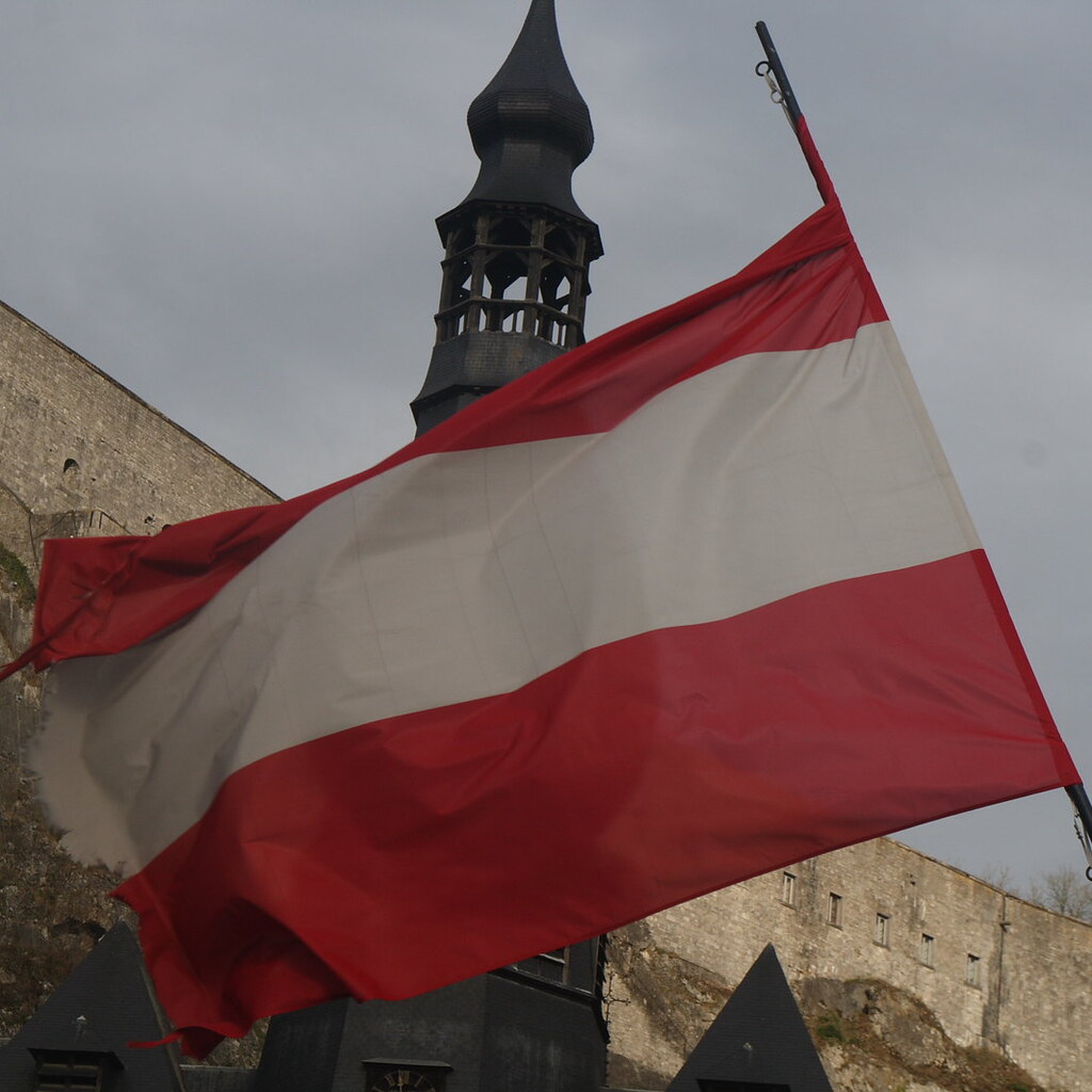 Photo of the Austrian flag