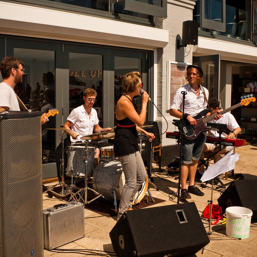 Photo of a band playing