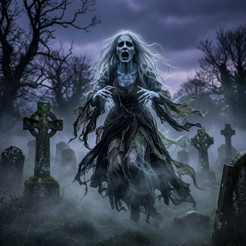 Generated image of a banshee