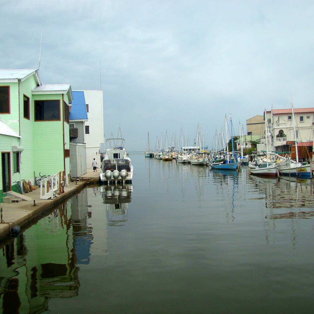 Photo of a canal in Belize city