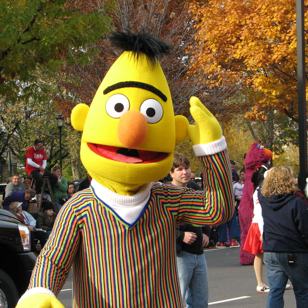 Photo of a Bert puppet costume