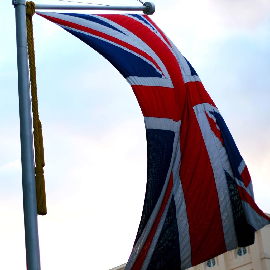 Photo of a billowing flag