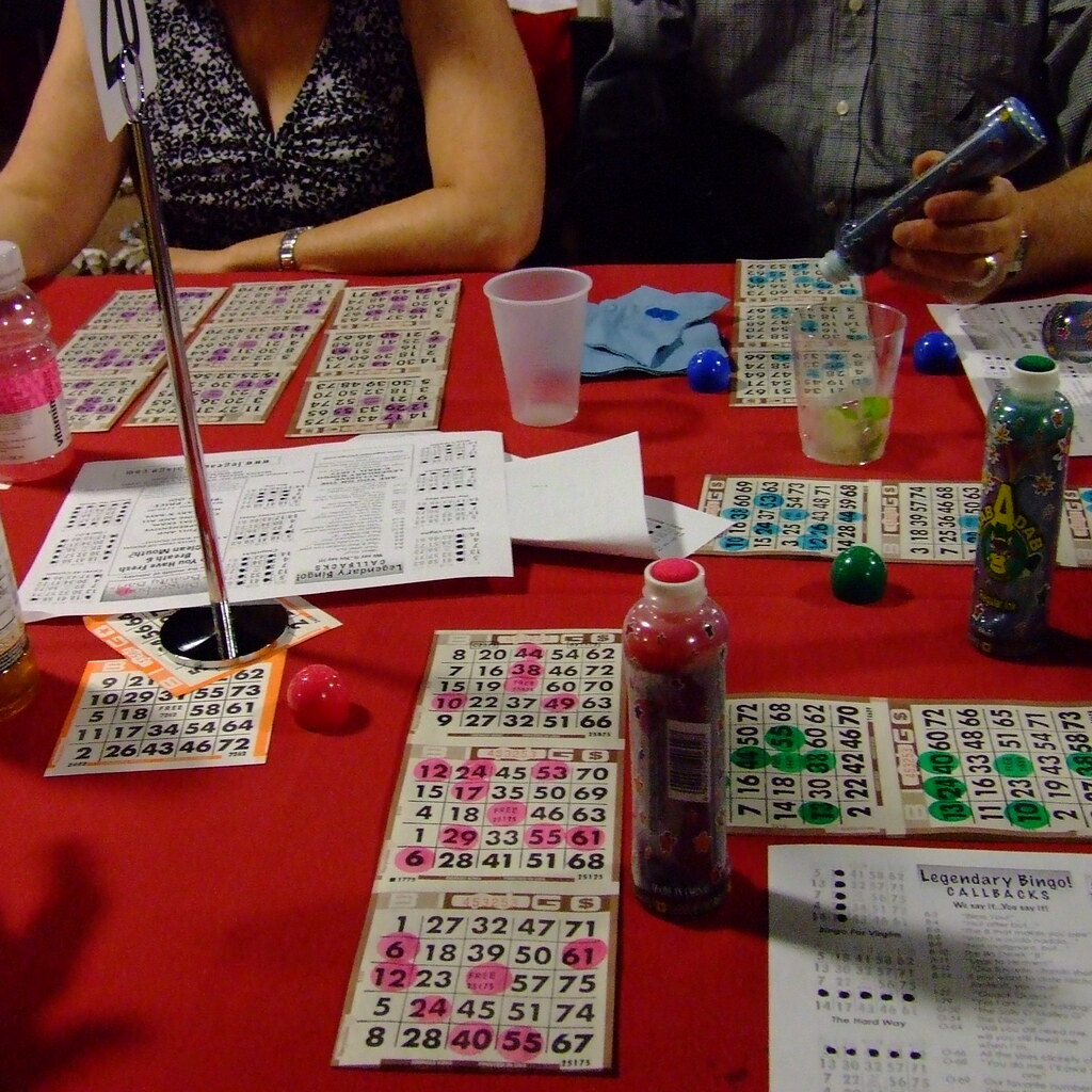 Photo of a bingo game