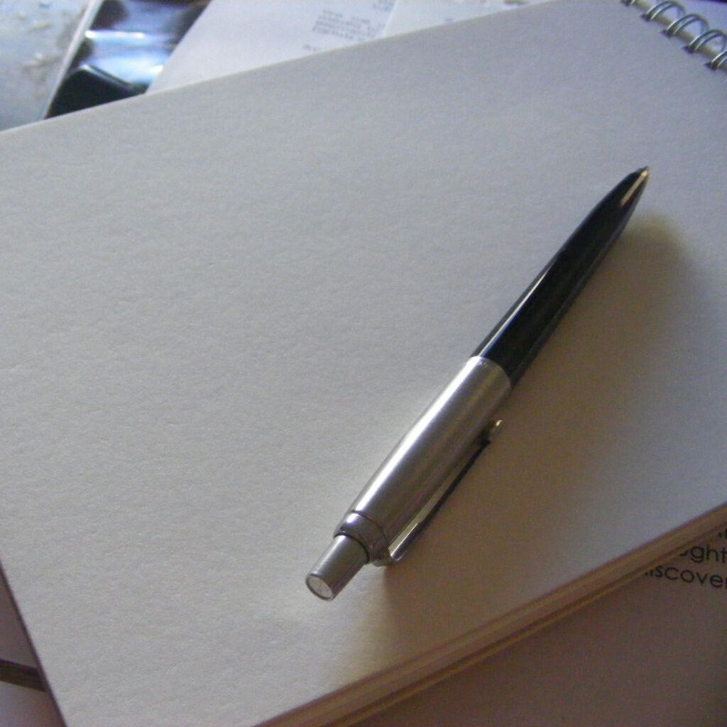Photo of a blank piece of paper