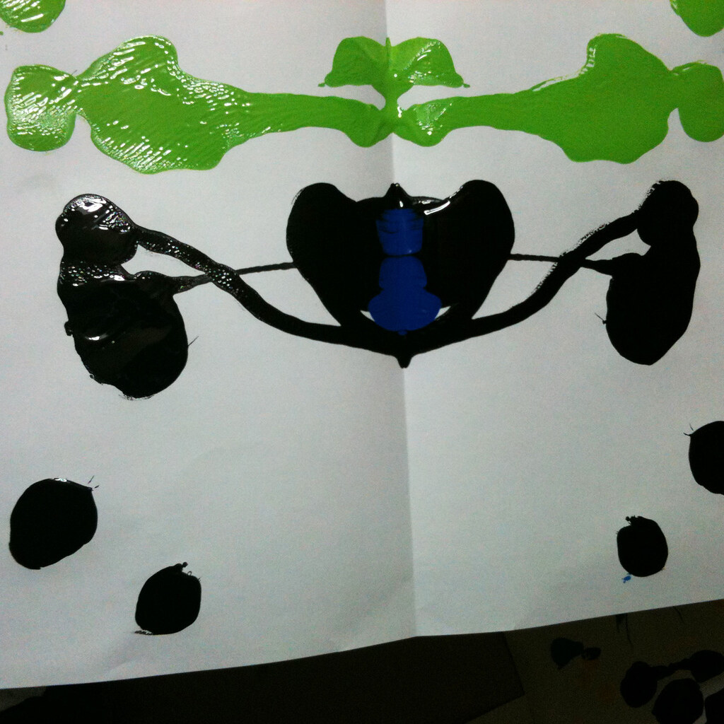 Photo of blots of paint