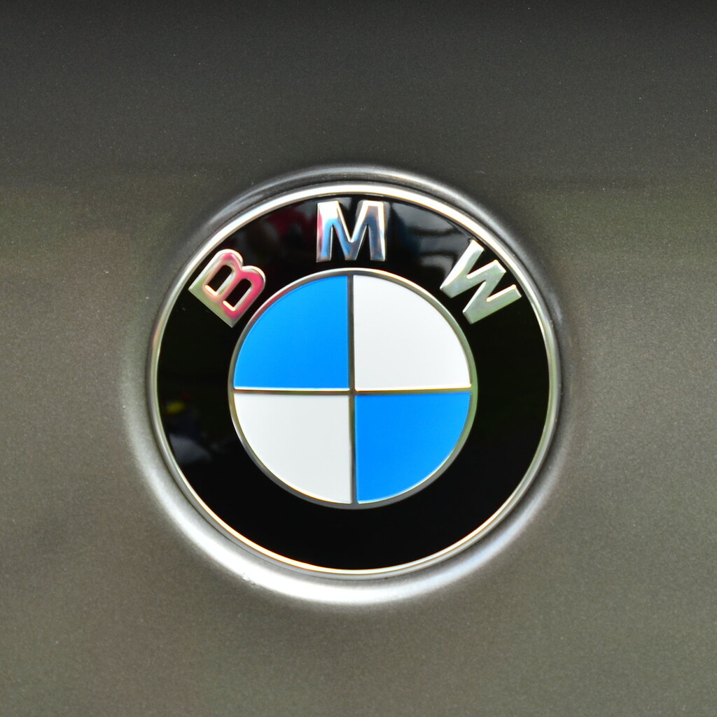Photo of a BMW badge