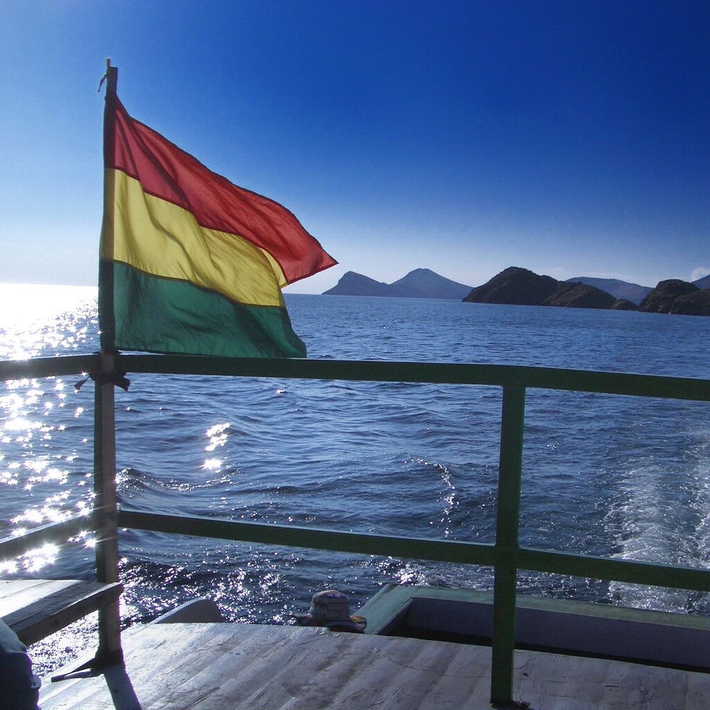 Photo of the Bolivian flag