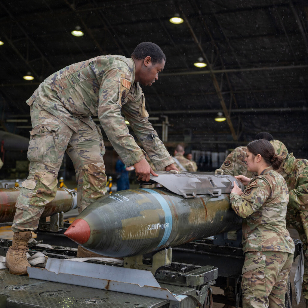 Photo of a bomb being built