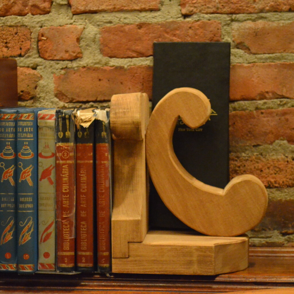 Photo of books and bookends