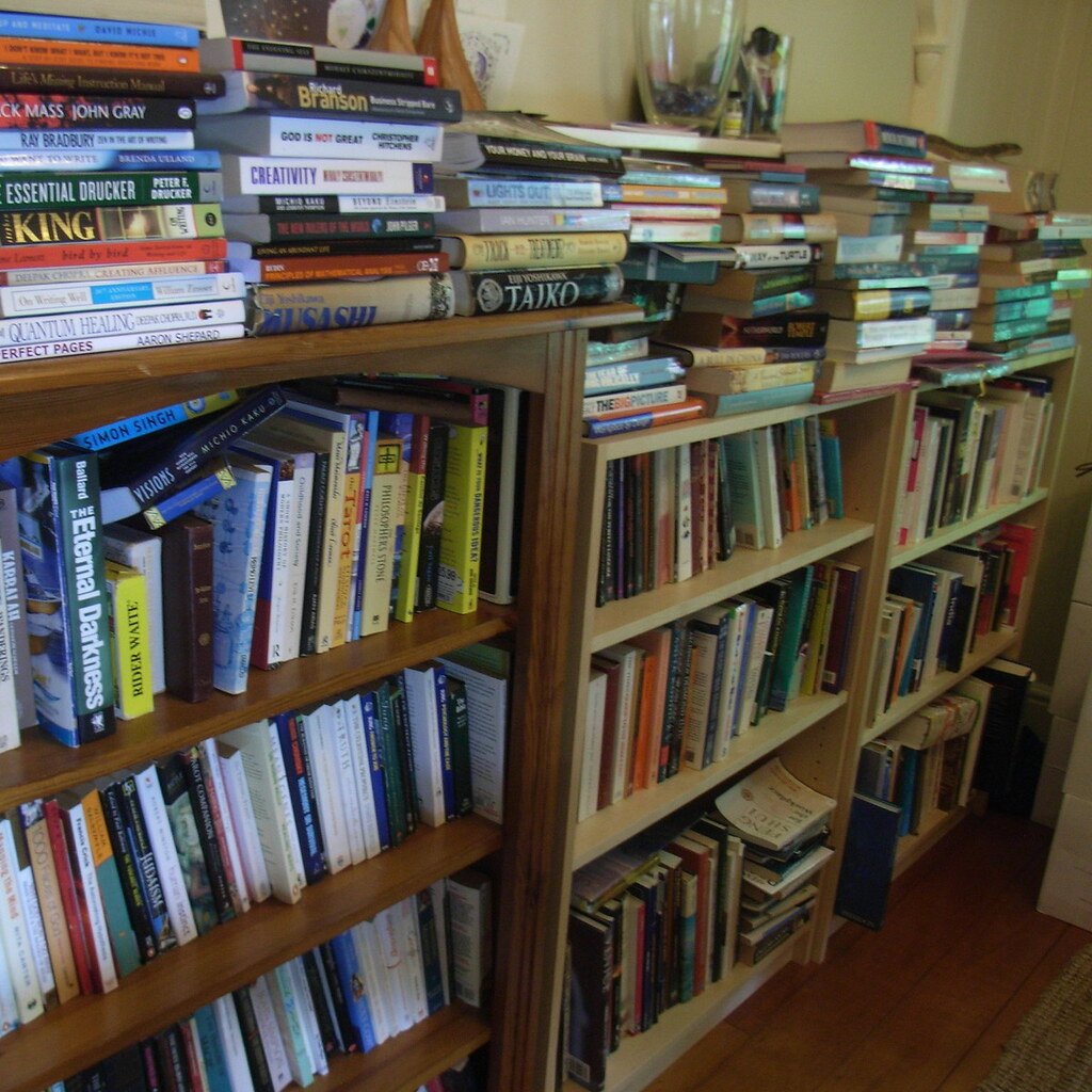 Photo of a bookshelf