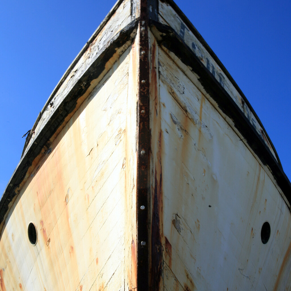Photo of the bow of a ship