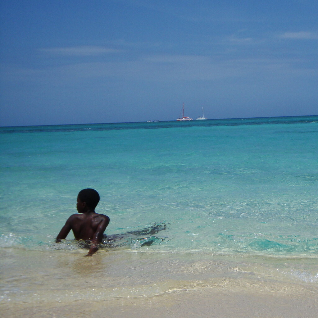 Photo of a boy on the beach.