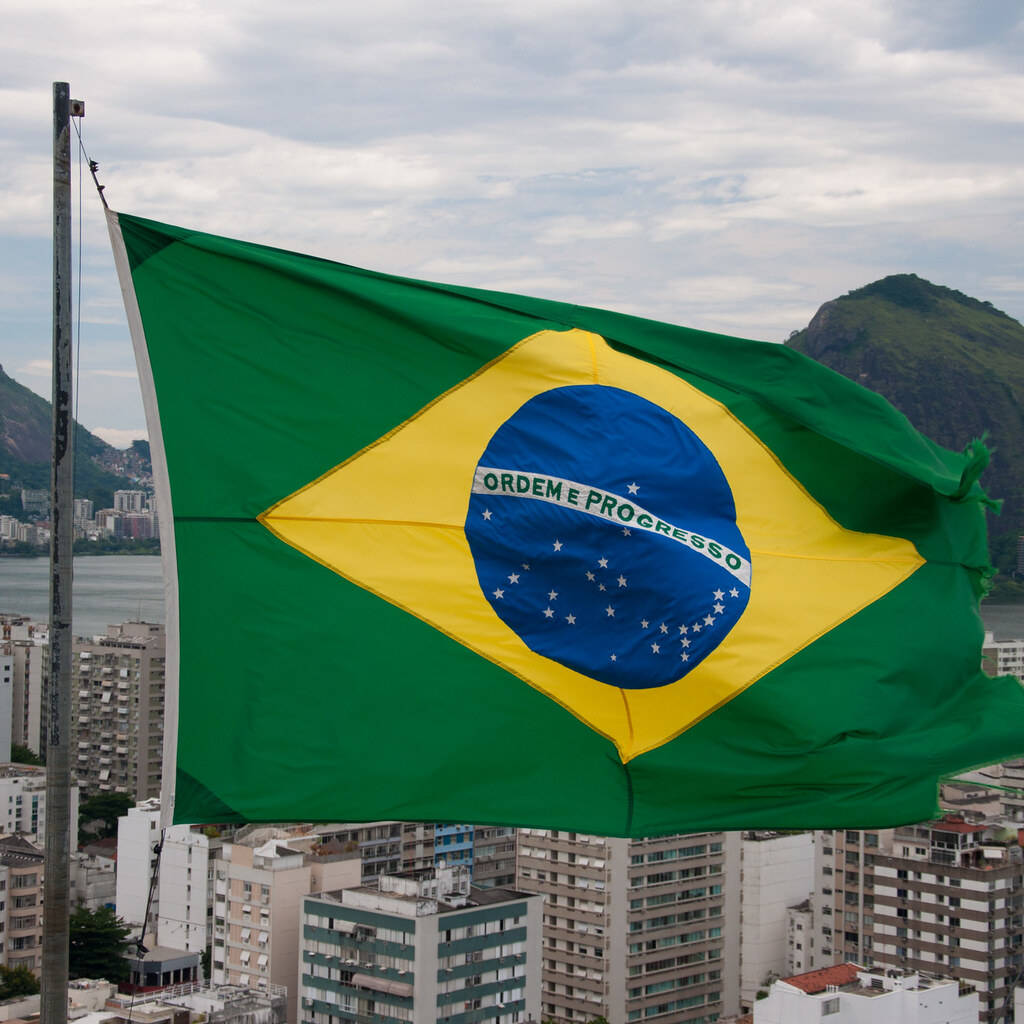 Photo of the Brazilian flag