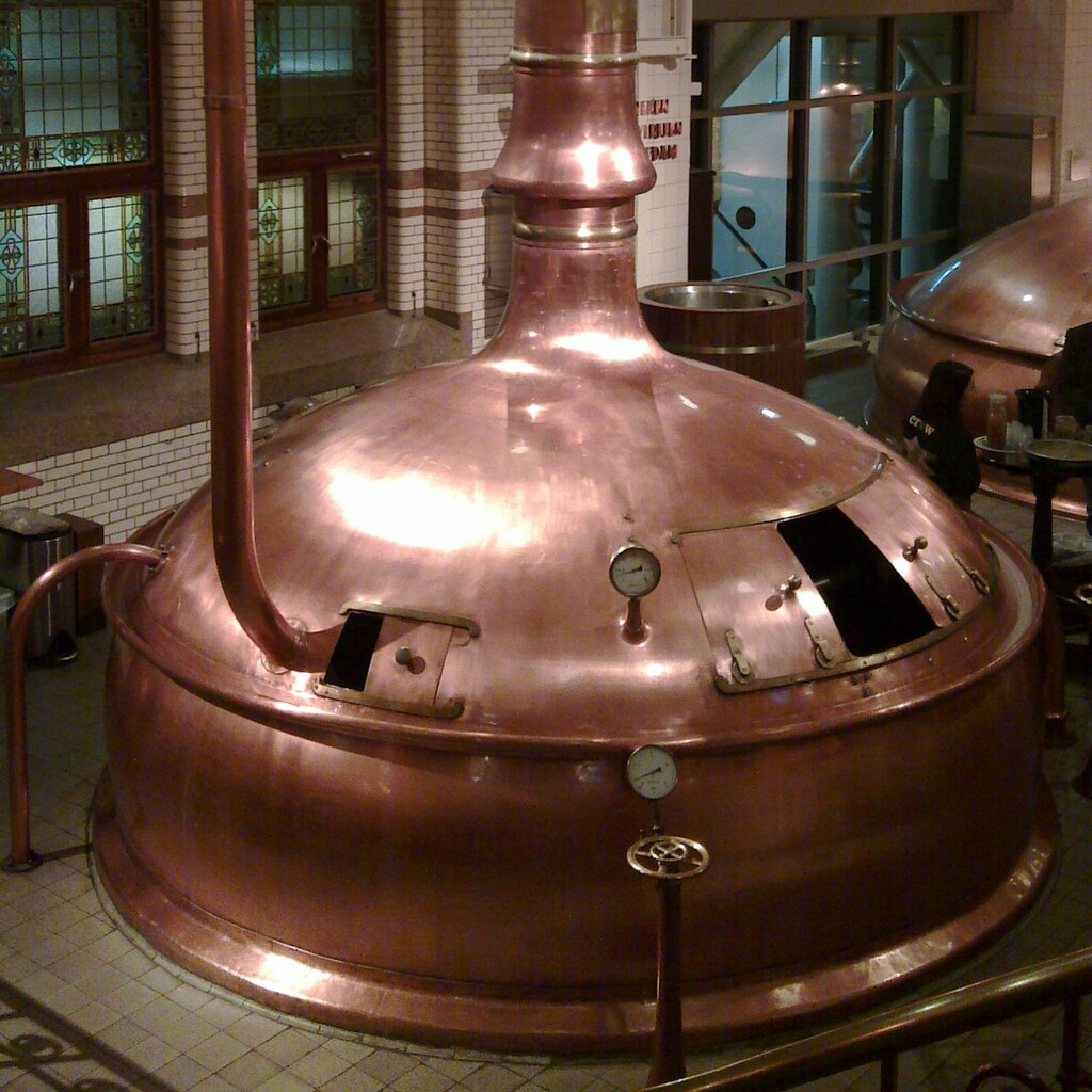 Photo of a machine used to brew beer.