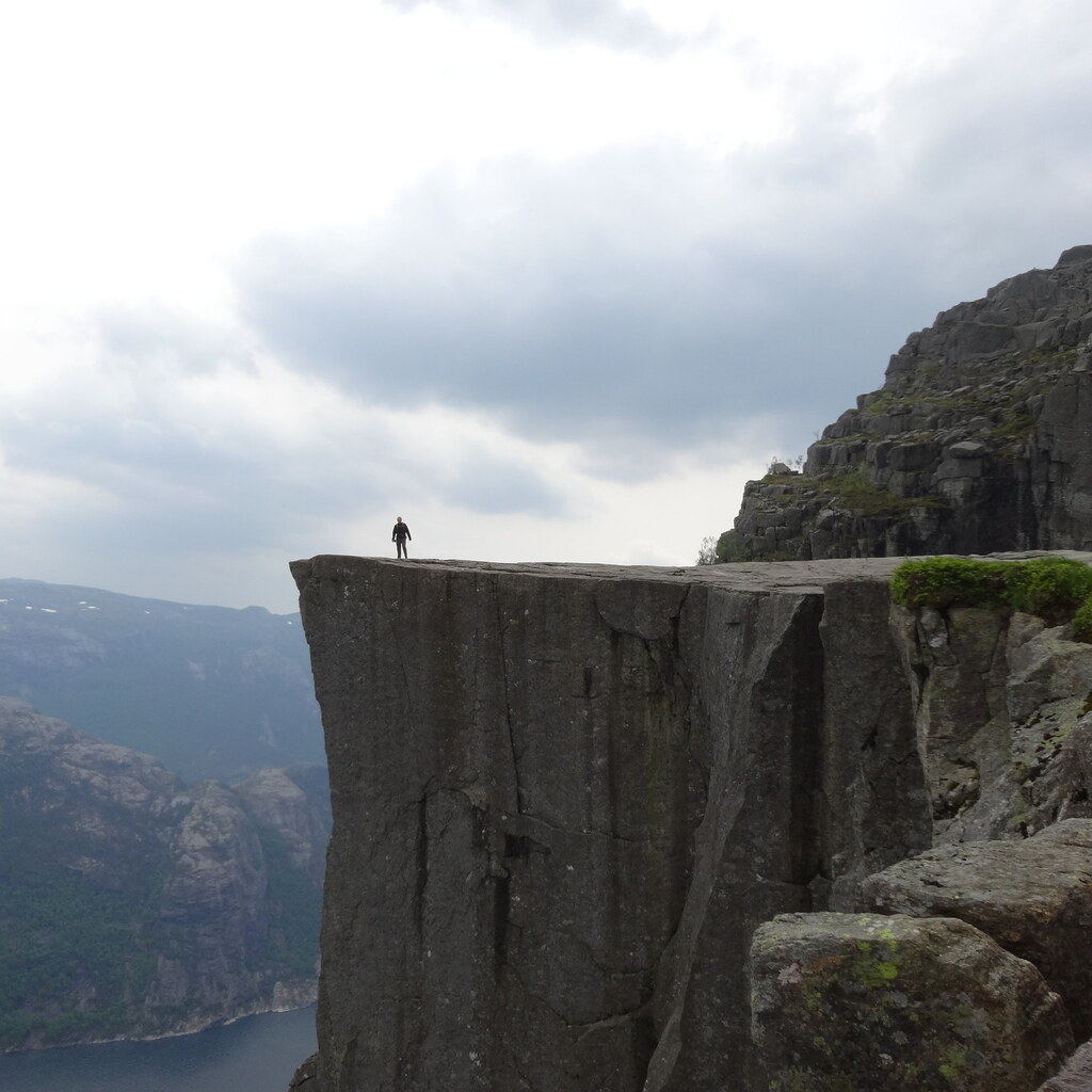 Photo of the brink of a cliff