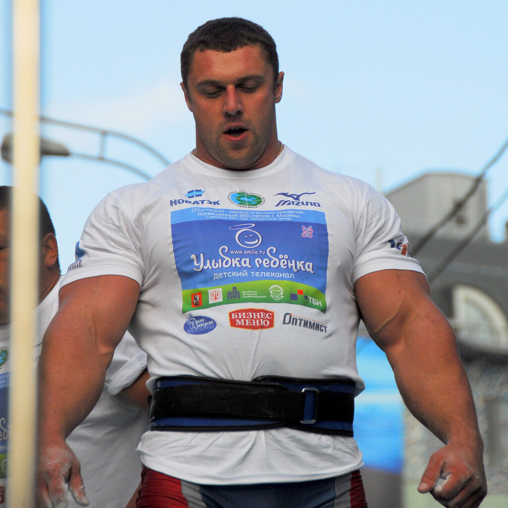 Photo of a broad chested man
