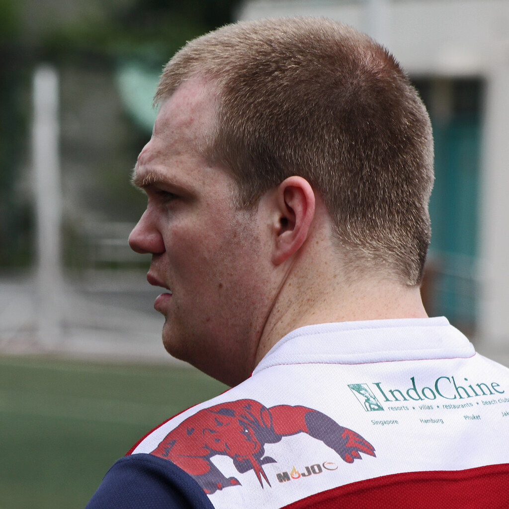 Man with a prominent brow.