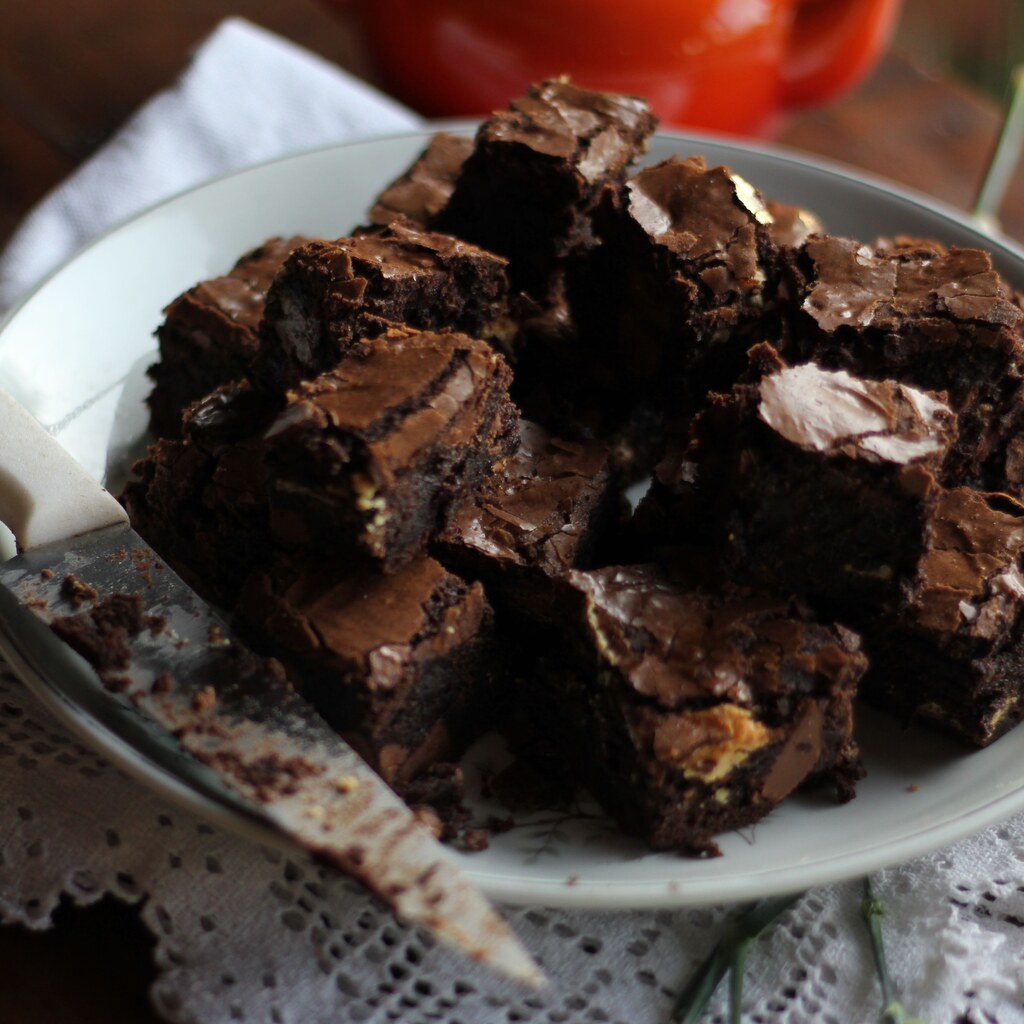 A photo of brownies