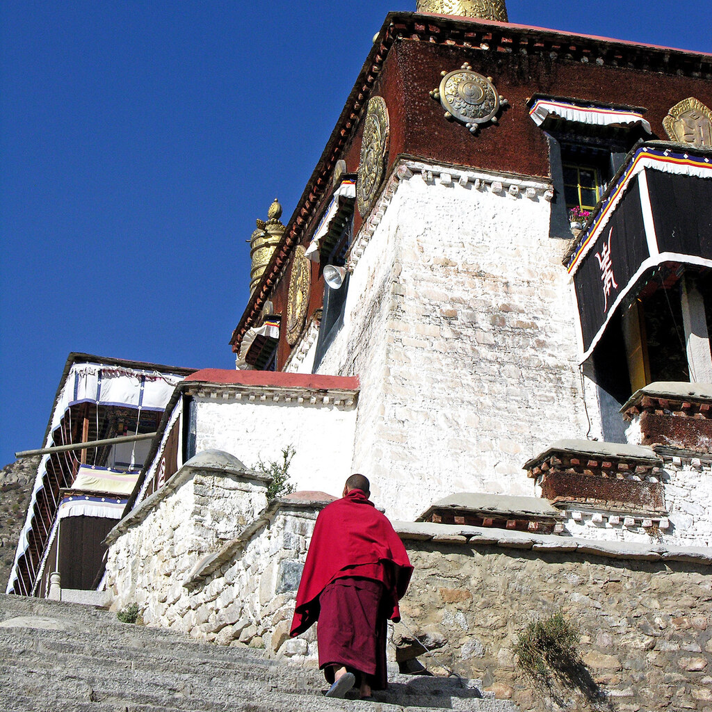 Photo of a Buddhist monk