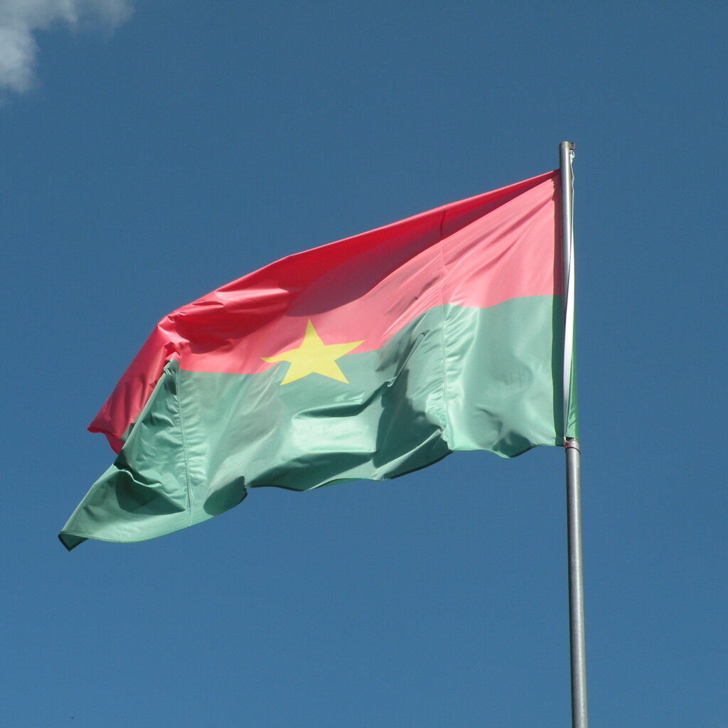 The flag of Burkina Faso.