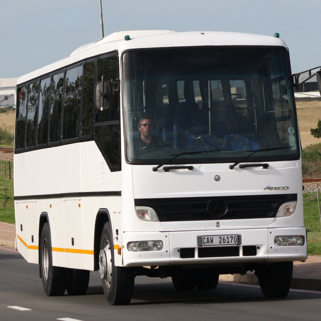 Photo of a white bus