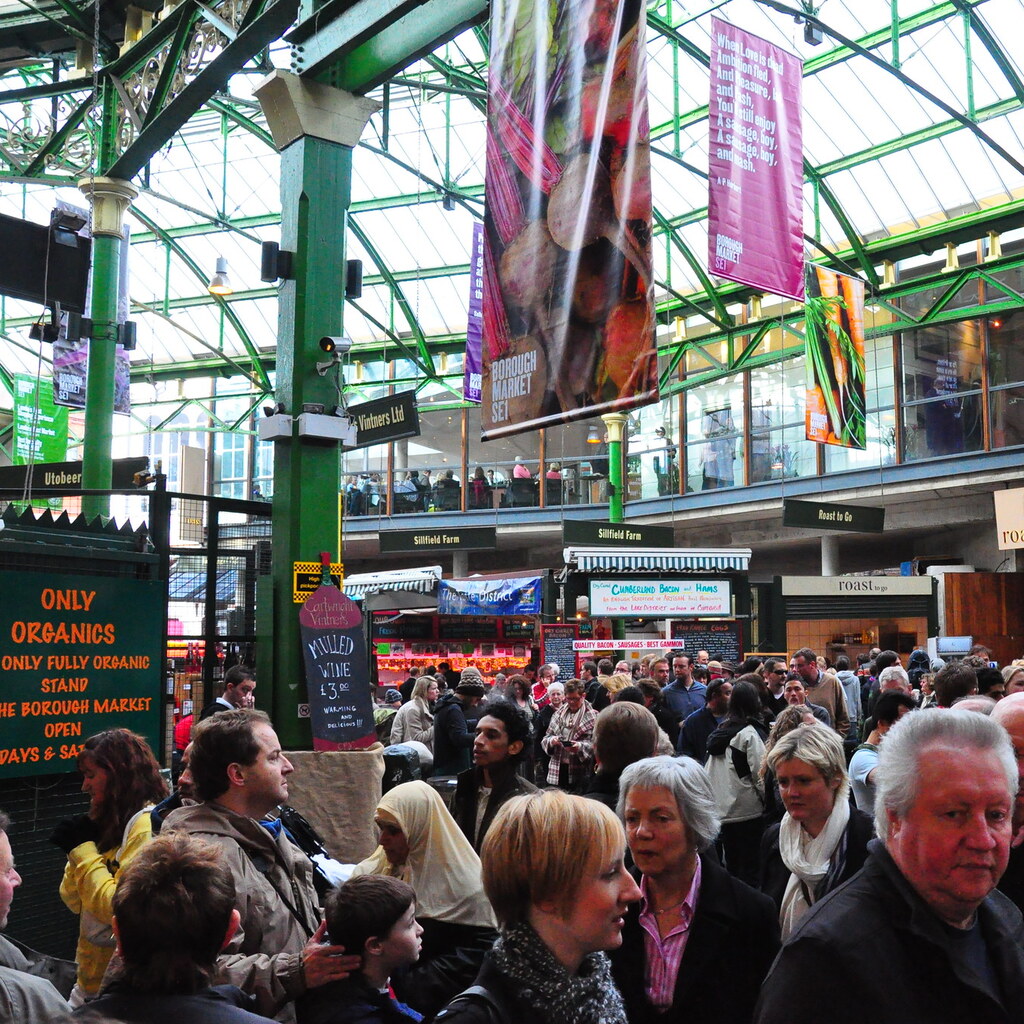 Photo of a busy market