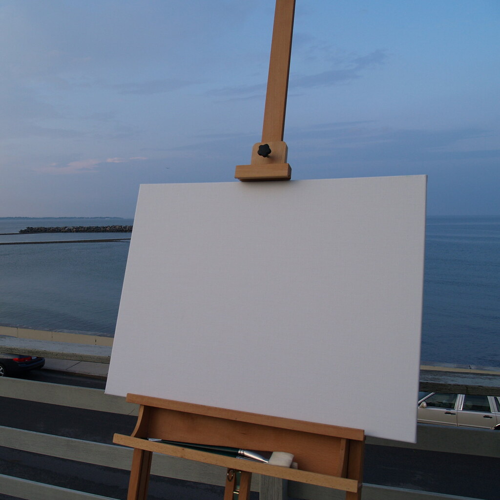 Photo of a blank canvas