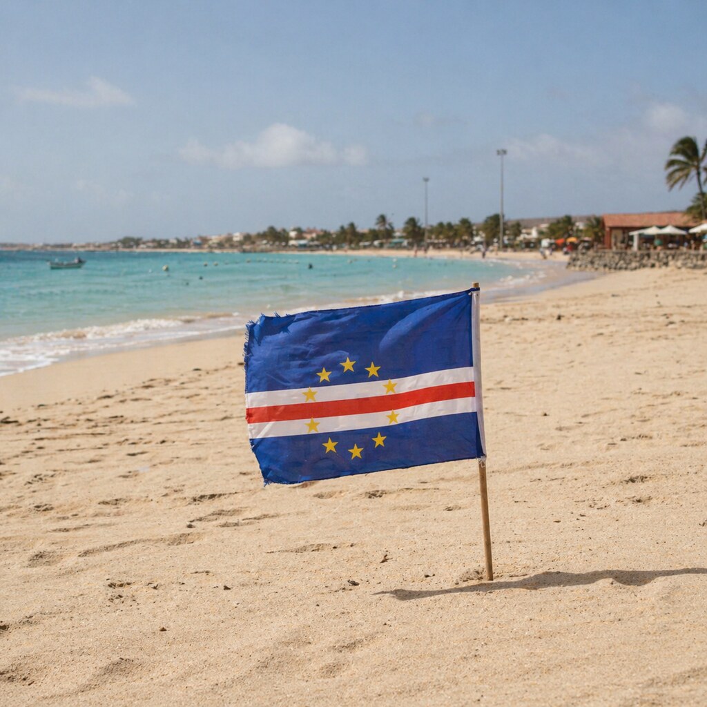 Generated image of the flag of Cape Verde