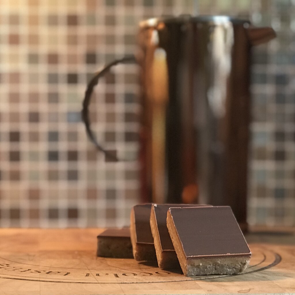 Photo of a caramel slice