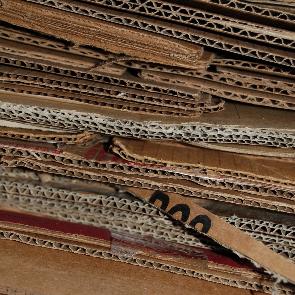 Photo of a pile of cardboard