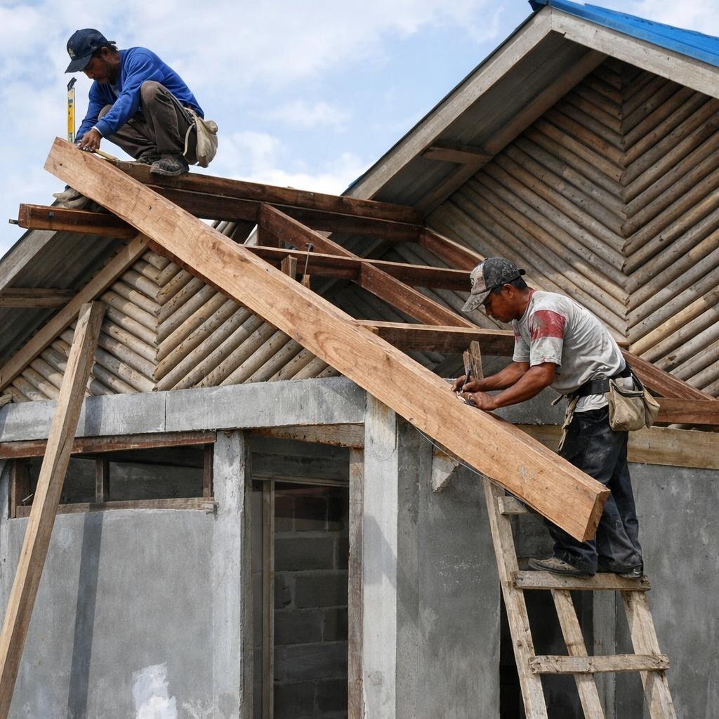 Photo of carpenters at work