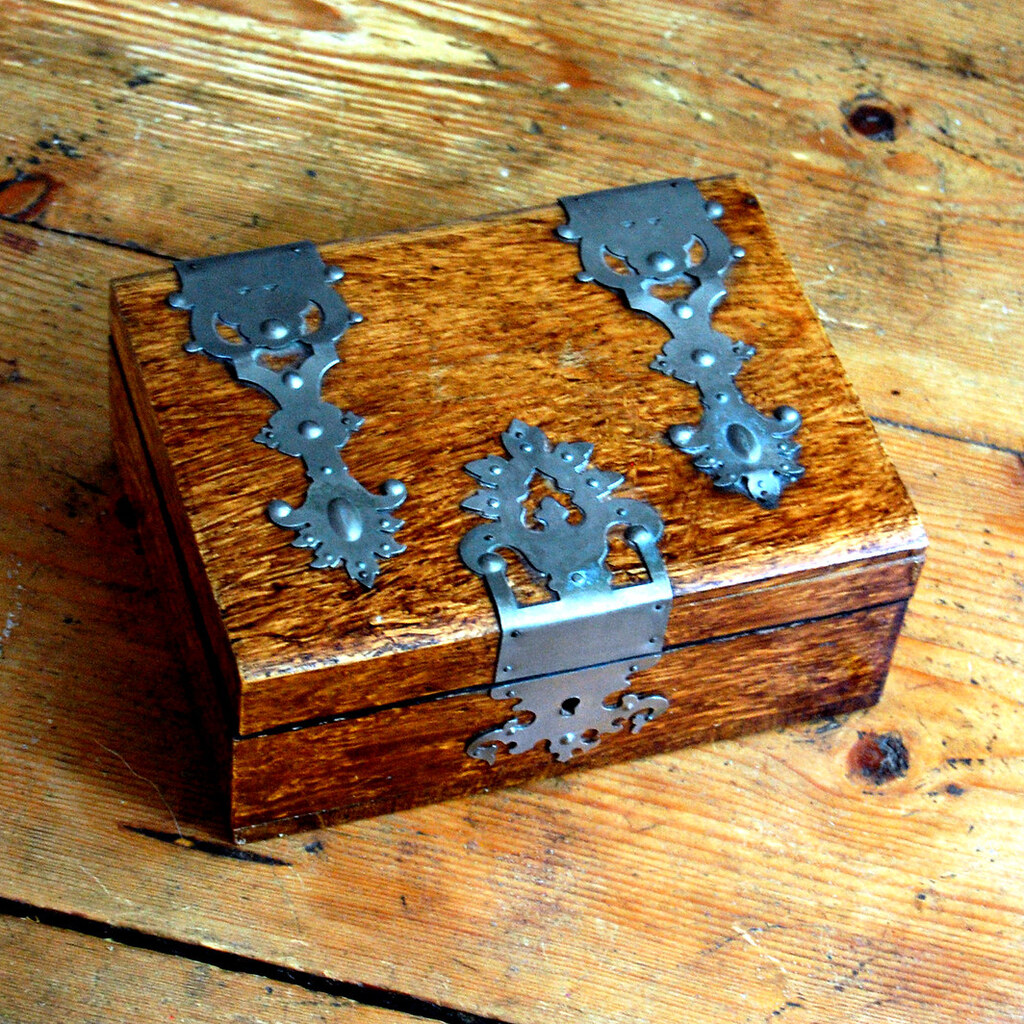 Photo of a wooden casket