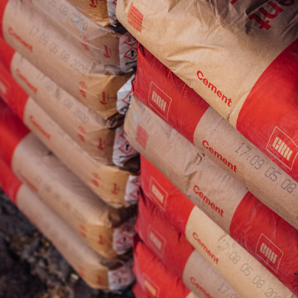 Photo of bags of cement