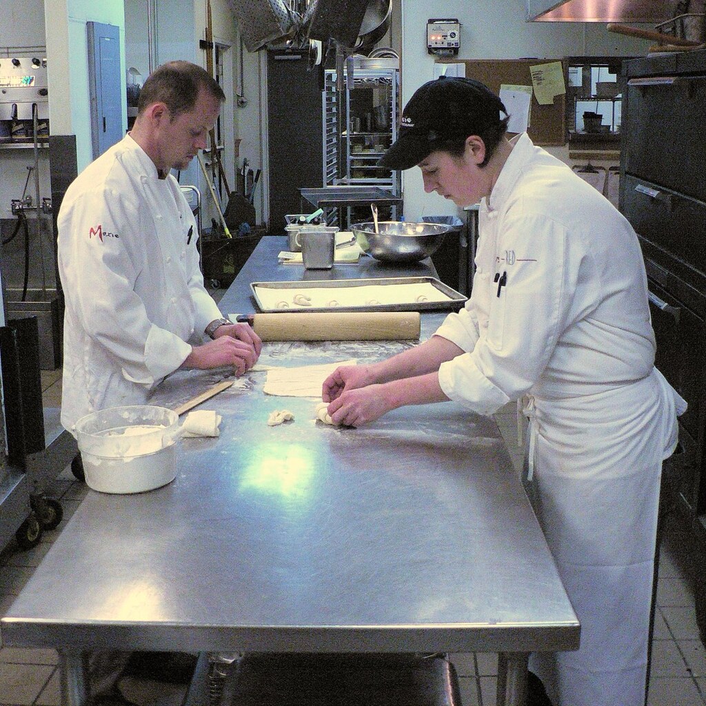 Photo of chefs at work
