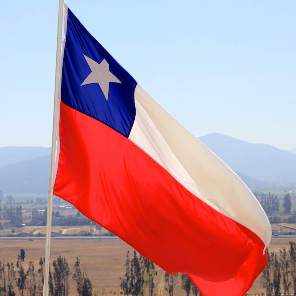 Photo of the Chilean flag