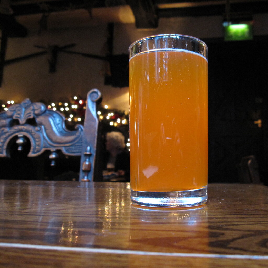 Photo of a glass of cider.
