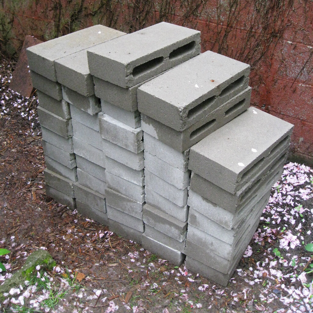 Photo of some cinder blocks