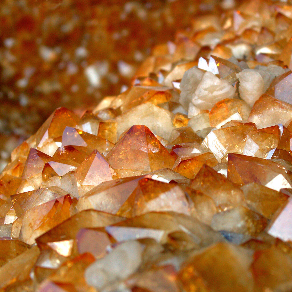 Photo of citrine crystals