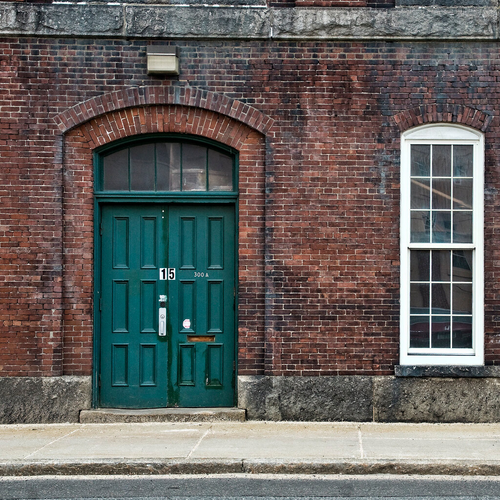 Photo of a closed door