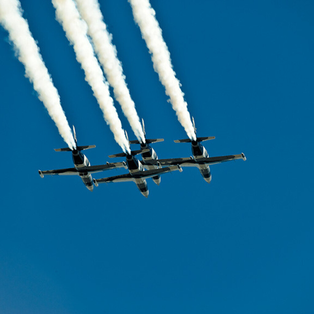 Photo of planes flying close together