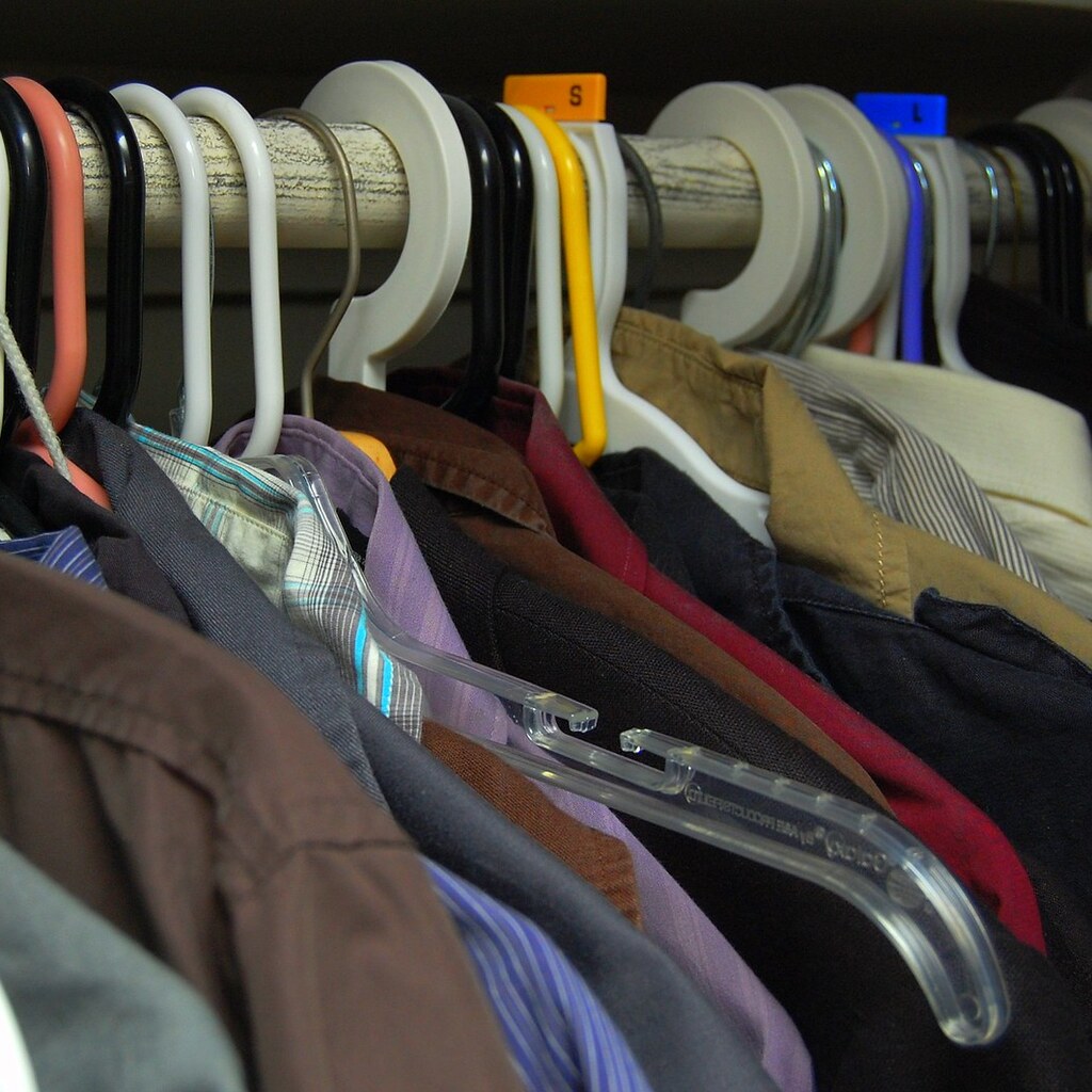 Photo of clothes hangers