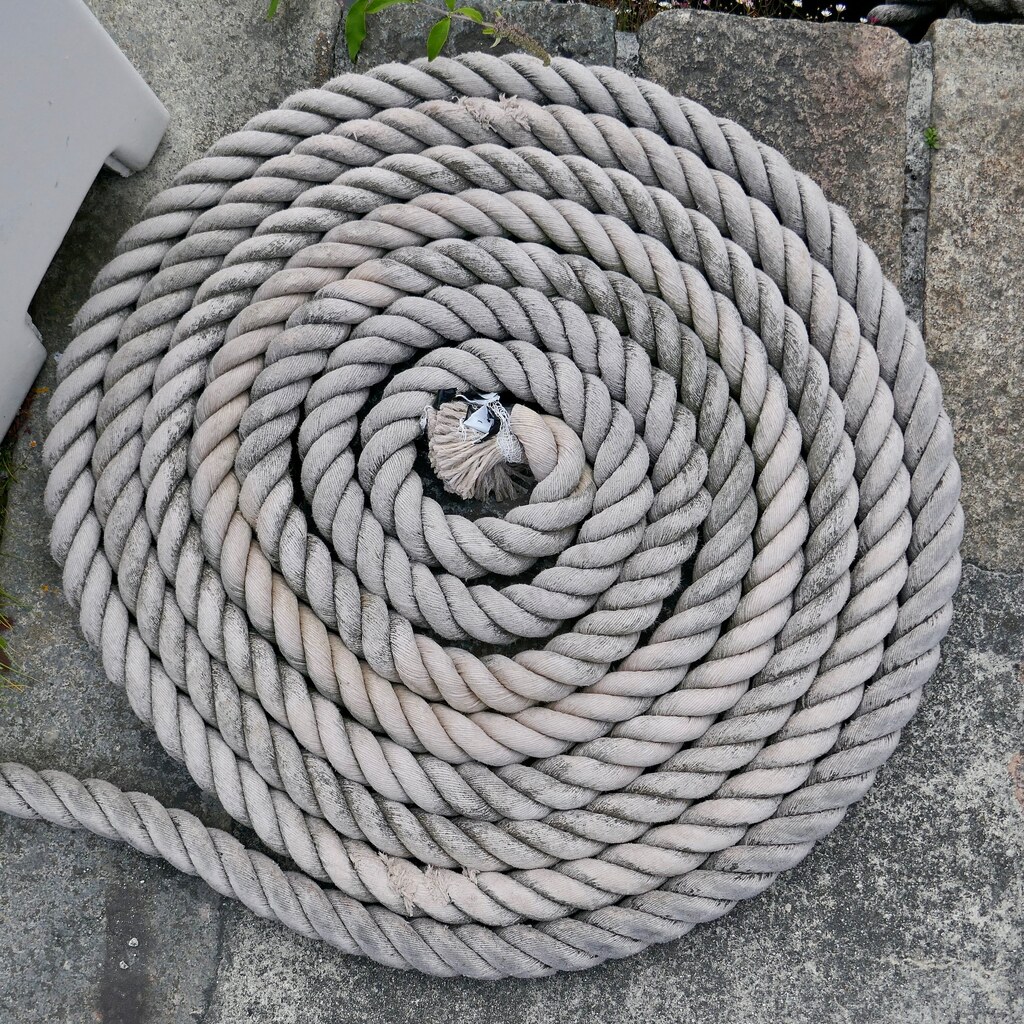Photo of a coiled rope