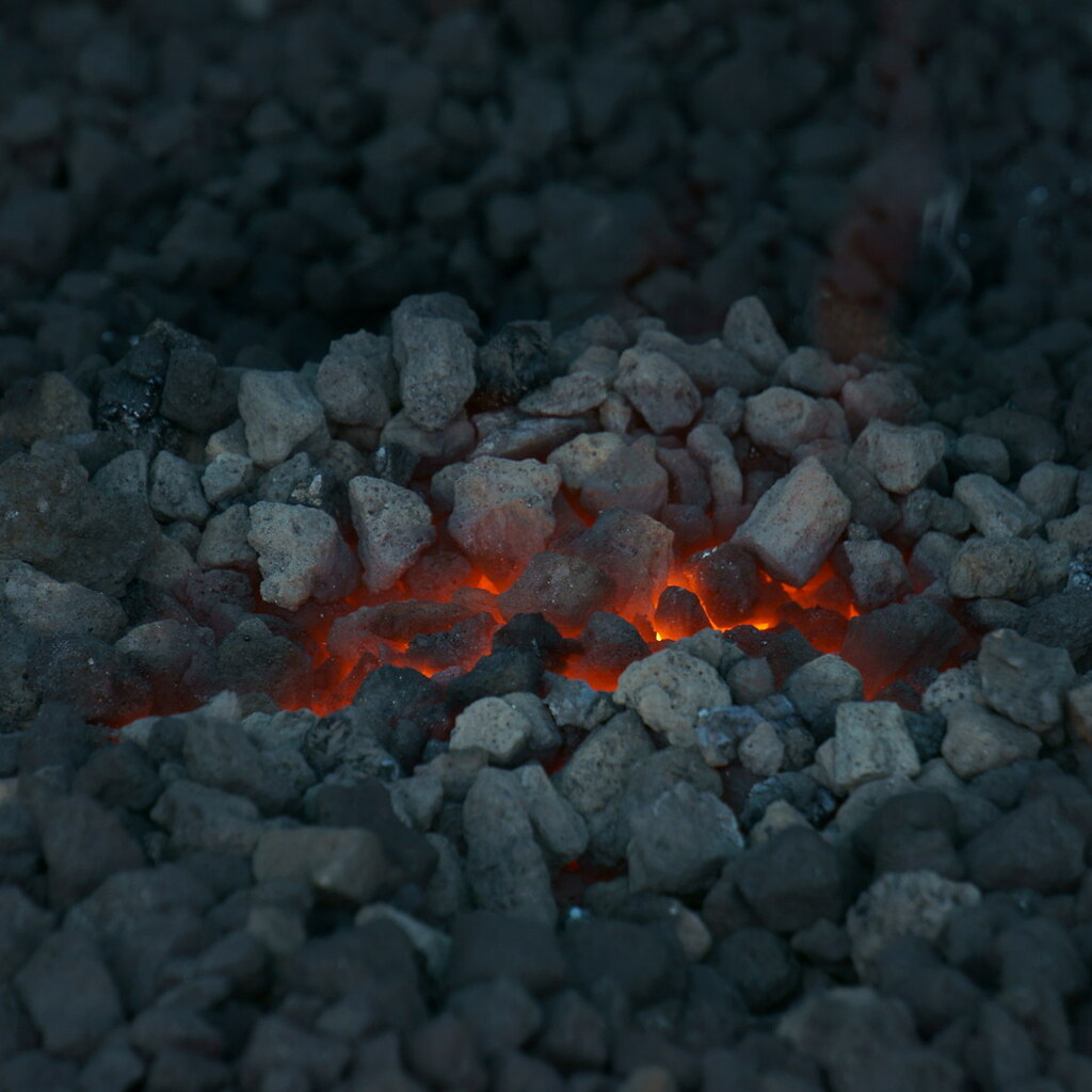 Photo of coke burning