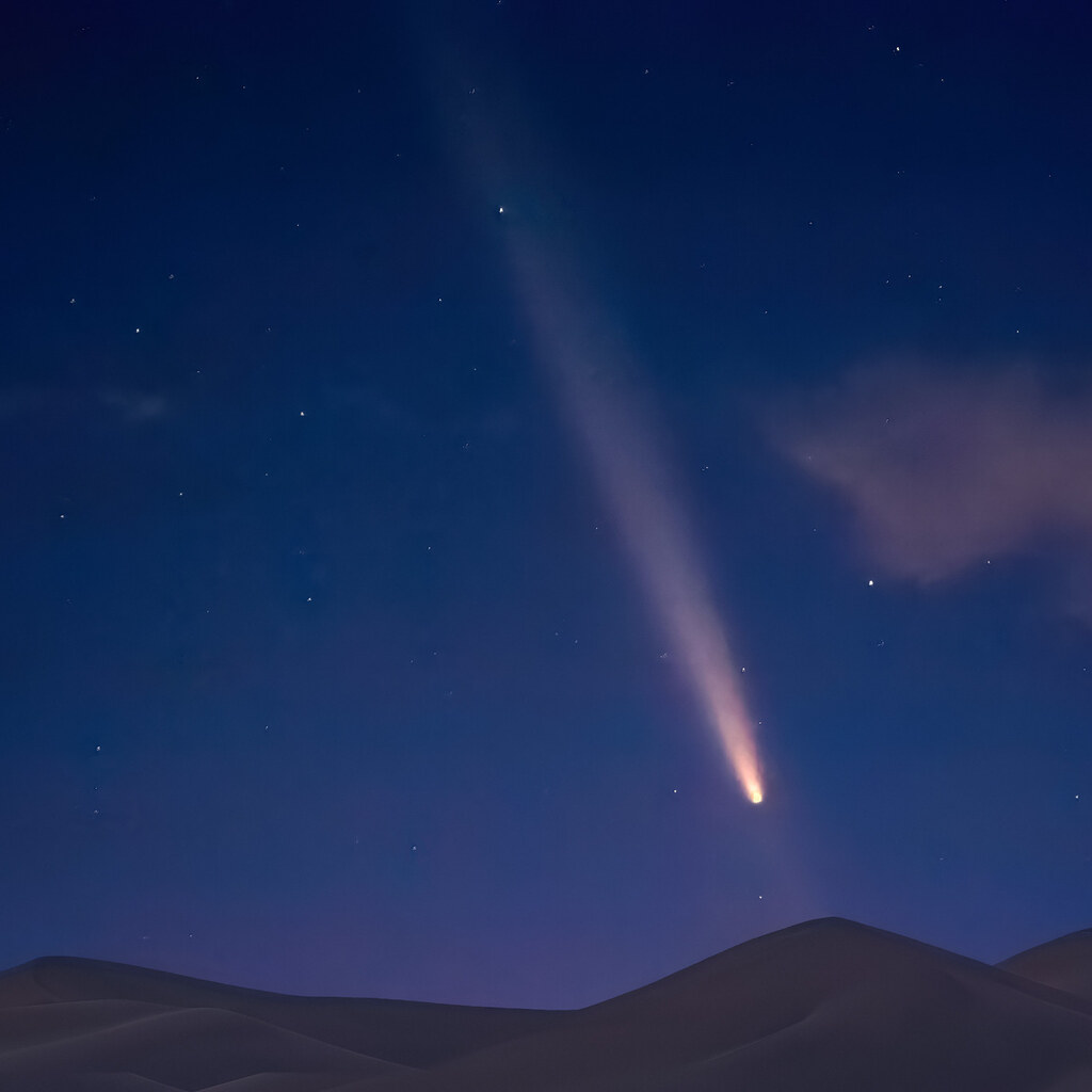 Photo of a comet