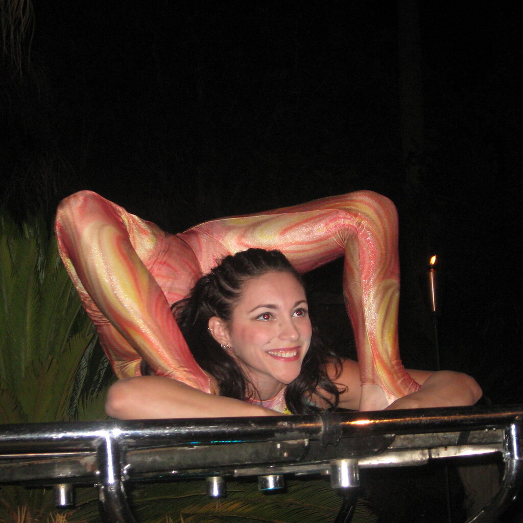 Photo of a contortionist