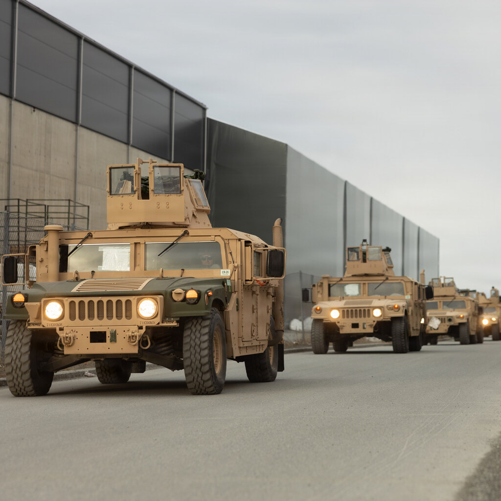 Photo of a convoy