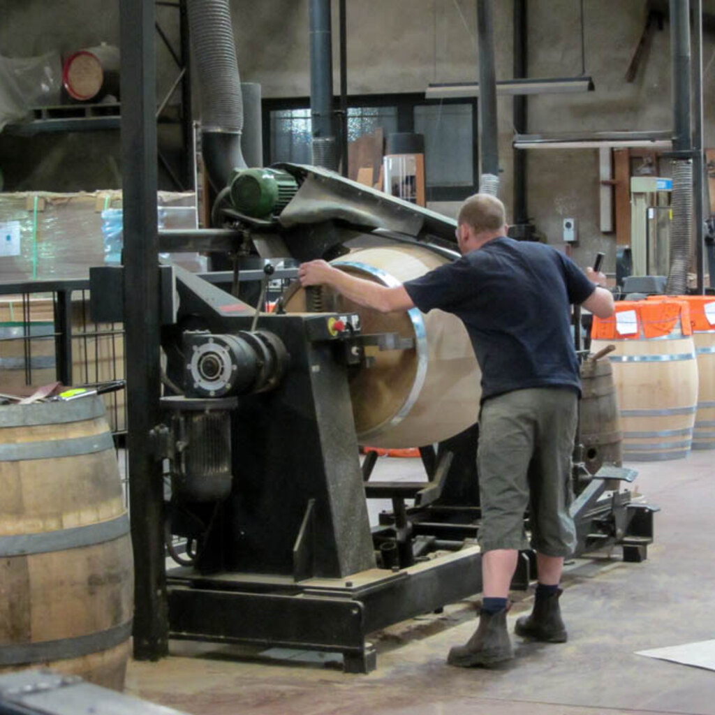 Photo of a cooper at work