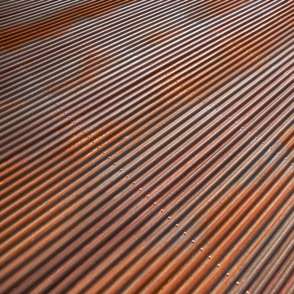 Photo of corrugated metal