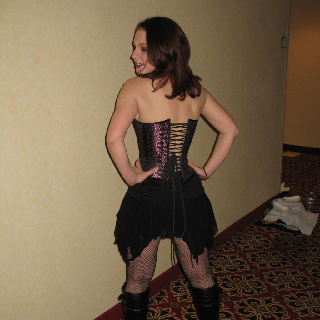 Photo of a woman wearing a corset